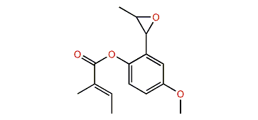 4-Methoxy-2-(E-3-methyloxiranyl)-phenyl (Z)-2-methyl-2-butenoate
